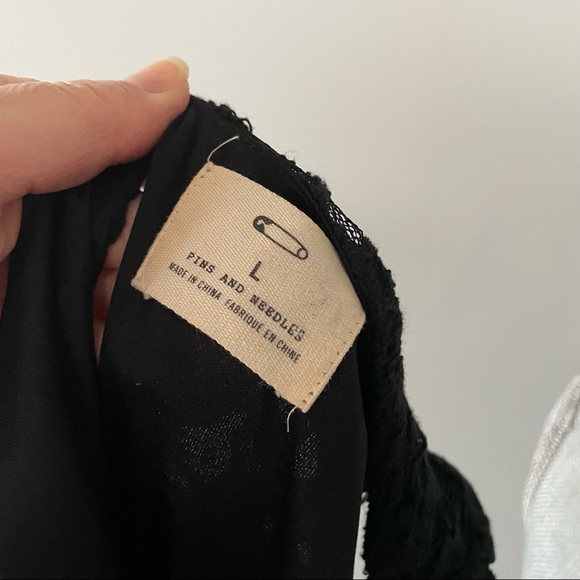 Anthropologie Pins & Needles lace peplum sleeveless dress - Picture 6 of 8